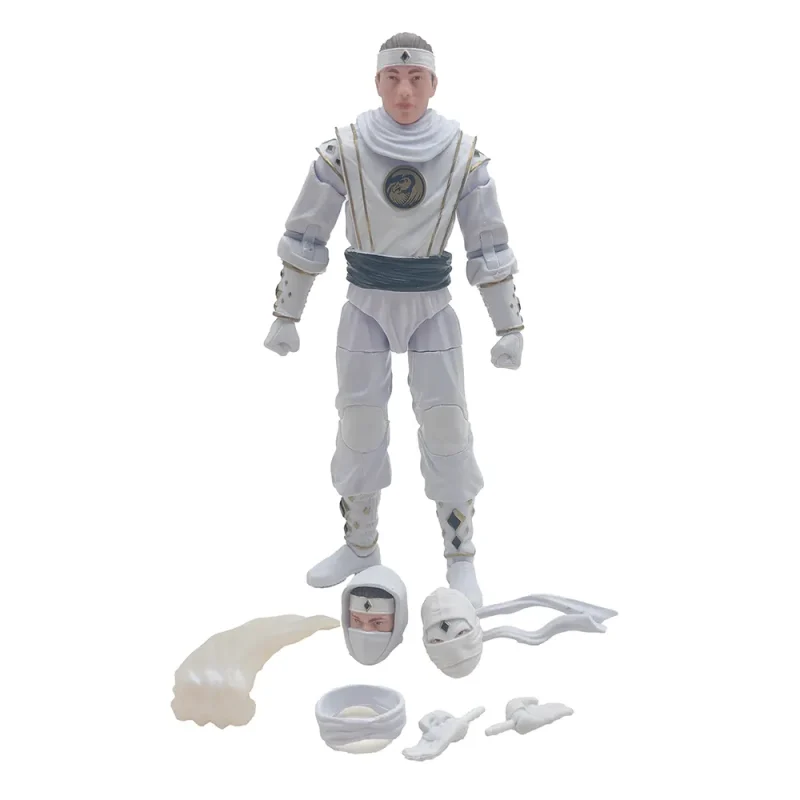 Power Rangers Lightning Mighty Morphin Ninja White Ranger 15 cm Hasbro Action Figure 2022