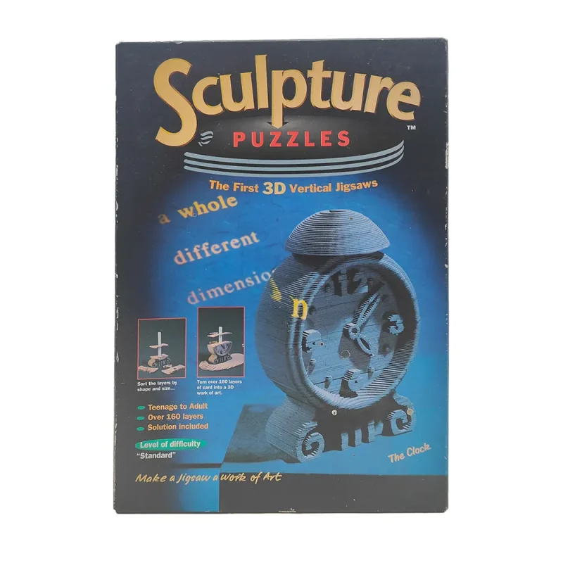 Sculpture Puzzles 3D Vertical Jigsaw The Clock Really Useful Games 1995