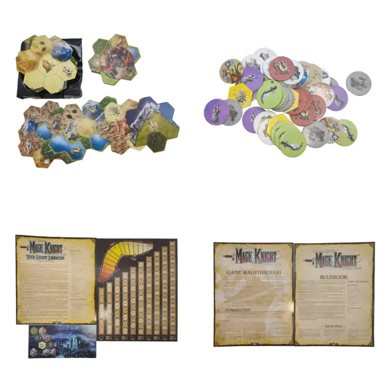 Mage Knight Board Game & The Lost Legion Expansion Bundle Vlaada Chvátil WizKids 2011 2013