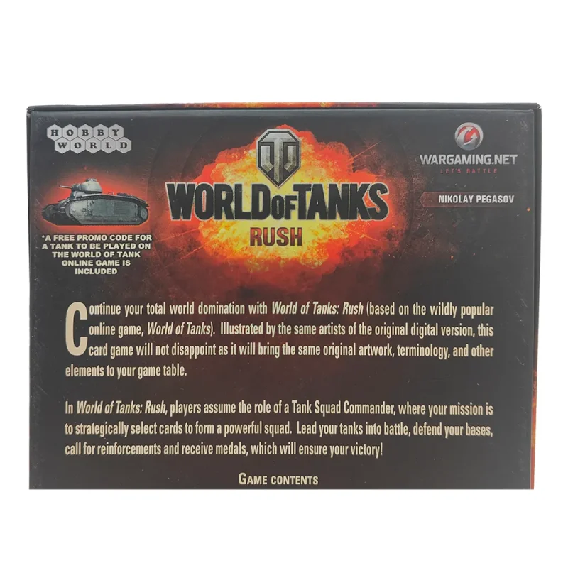 World of Tanks Rush Strategy Card Game by Hobby World 2013