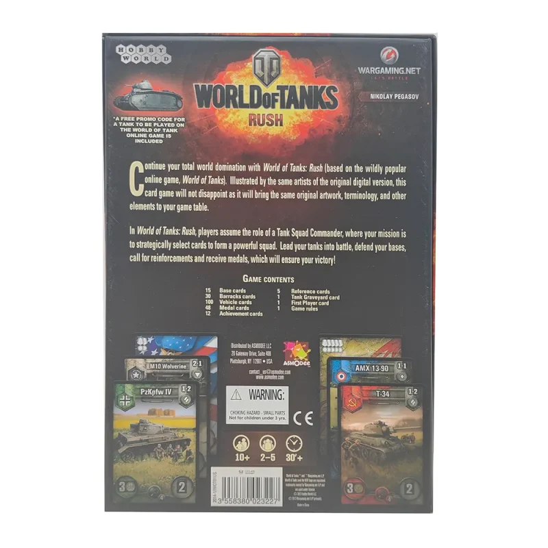 World of Tanks Rush Strategy Card Game by Hobby World 2013