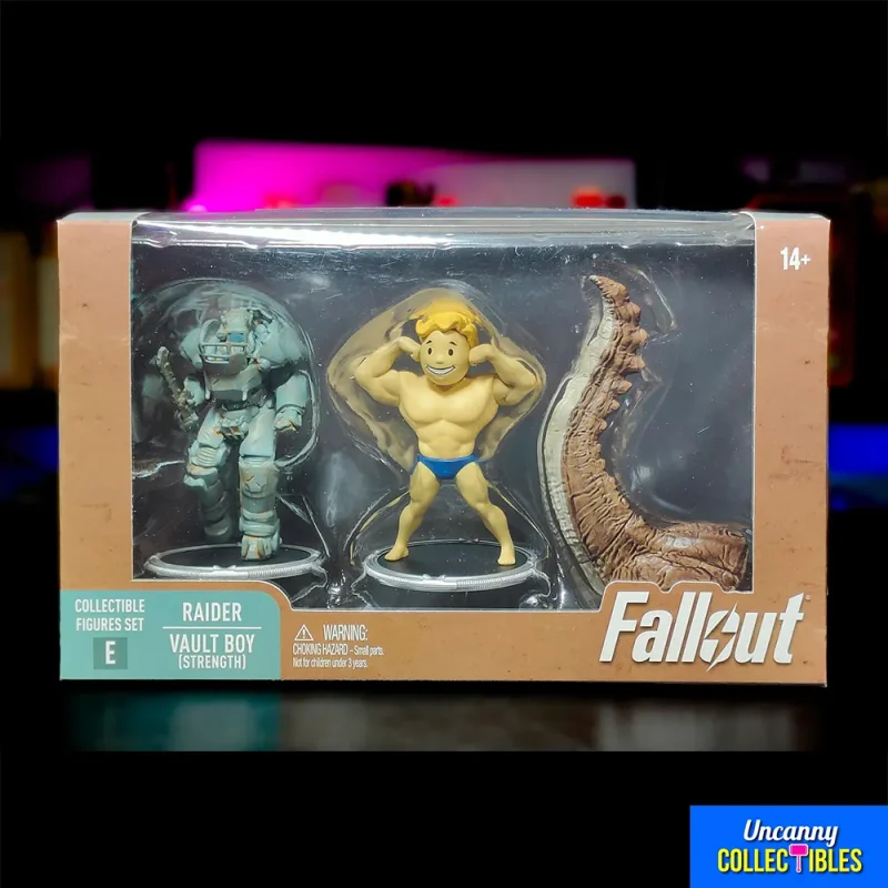 Syndicate Collectibles Fallout E Raider & Strong Vault Boy 7 cm Action Figure 2 Pack