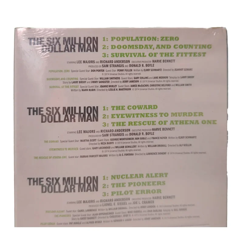 The Six Million Dollar Man 9 Episode 3 Video VHS Box Set 2003