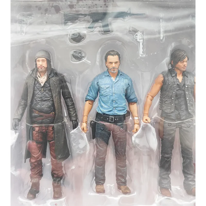 The Walking Dead Limited Edition Allies 3-Pack Rick Daryl Jesus McFarlane Toys 12 cm Action Figures 2018