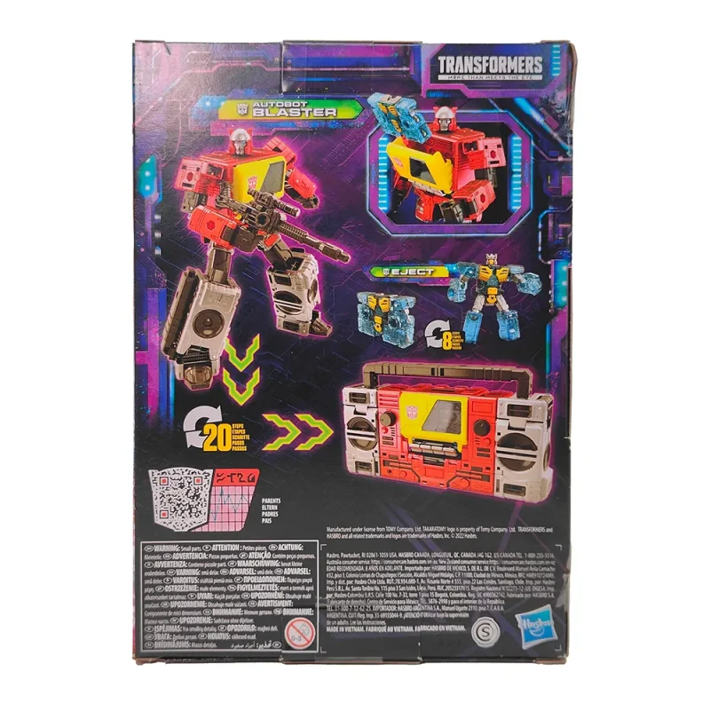 Transformers Legacy Autobot Blaster & Eject Voyager Class Action Figure Hasbro 2022