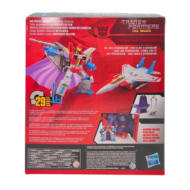 Transformers Studio Series 86-12 Coronation Starscream Leader Class Action Figure Hasbro 2022