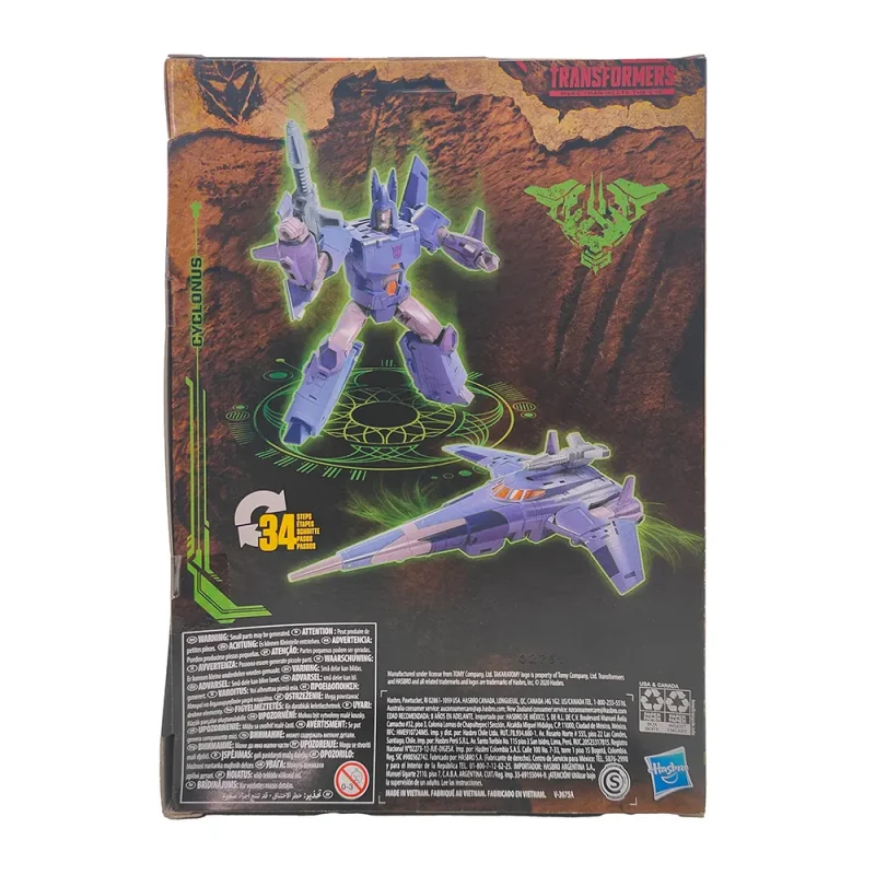Transformers War for Cybertron Kingdom Cyclonus Voyager Class Action Figure Hasbro 2020